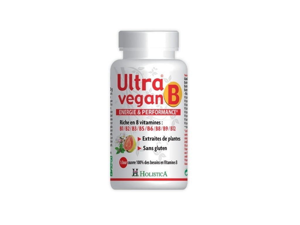 Holistica - Ultra Vegan B : Energie et Performance 30 comprimés